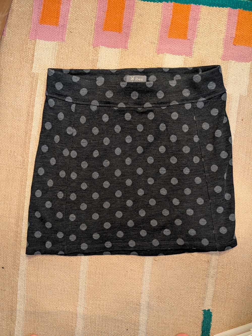Ibex Polka Dot Knit Skirt